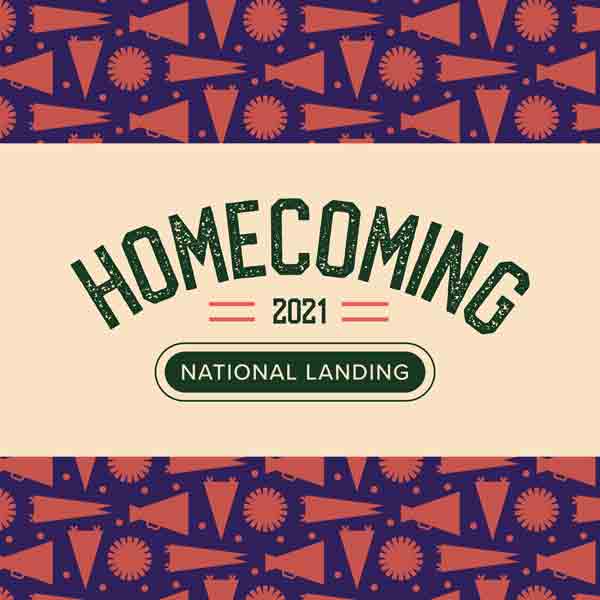 Homecoming 2021 in National Landing logo