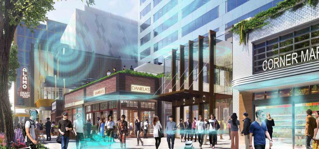 rendering of central district retail